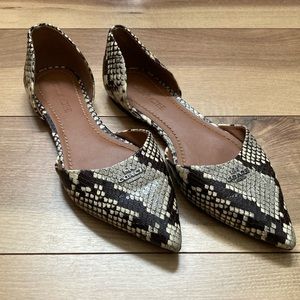 Coach Python Print Leather D’Orsays. Size 7